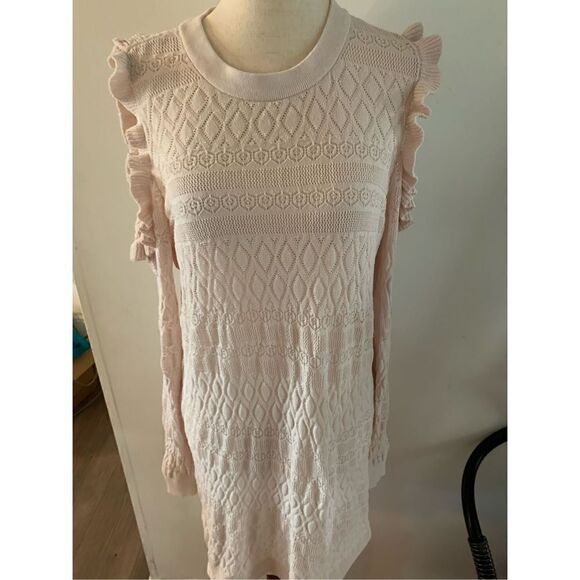 Lauren Conrad, pink size large sweater, no shoulders - Picture 1 of 5